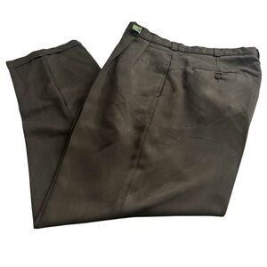 PERRY ELLIS Men’s Gray Pleated Cuffed Dress Pants Trousers 36 x 32